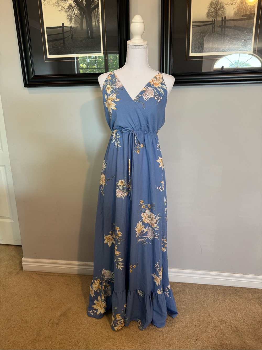 Lulu's Floral Maxi Dress